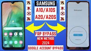 Samsung A10/A10S,A20/A20S FRP Bypass 2024 | Without Alliance Shield | New Method 2024