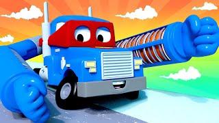 The radiator truck  - Carl the Super Truck - Car City ! Cars and Trucks Cartoon for kids