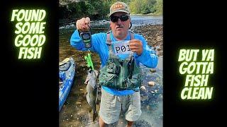 Found Some Good Fish But Ya Gotta Fish Clean | Kayak Fishing