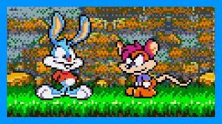 Tiny Toon Adventures: Buster's Hidden Treasure (Sega Genesis) full game completion session 