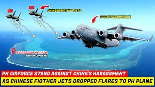 PH AIR FORCE Stand Against China's Harassment as Chinese Fighter Jets Dropped Flares to PH Plane