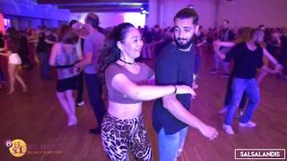 Soufiane & Lady social dancing Salsa @ El Sol Warsaw Salsa Festival 2019