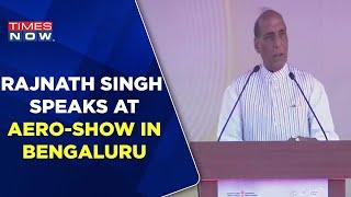 Raksha Mantri Rajnath Singh Speaks At Aero-Show 2023 In Bengaluru | Asia's Largest Air Show | News