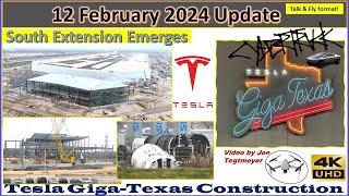 New Car Transport on W Side! Cybertruck Castings All Over! 12 Feb 2024 Giga Texas Update (08:35AM)