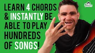 Learn 4 Chords & Instantly Be Able To Play Hundreds Of Songs!