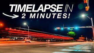 EASY TIMELAPSE TUTORIAL in 2 MINUTES!
