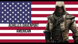 Modern Nationalities of Assassin's Creed Characters (Games, Movie, Comics, Other)