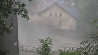 Der Gasteiner Wasserfall  bei Hochwasser 28.08.2023