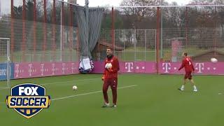 Douglas Costa hits rabona corner kick in training | FOX SOCCER