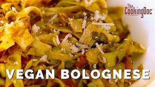 Recipe for SHIITAKE MUSHROOMS | How to make VEGAN BOLOGNESE | The Cooking Doc® with Doctor Blake