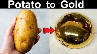 Secret Art of Smelting Placer GOLD with a Potato and Mercury