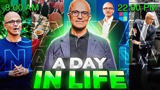 A Day In The Life Of Satya Nadella (Microsoft's CEO)