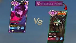 Darius Vs King Thamuz Top Supreme 1v1 Who Will Win? (Dyrroth Mlbb)