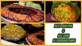 Best Malpua & Alu dum in Bhubaneswar | Street Food Finder | Odisha | India