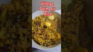 I made village palm oil rice #content #cooking #nigerianfood #easyrecipe #youtube