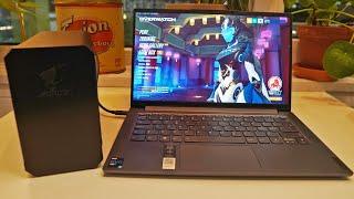 Thunderbolt 4 Port & eGPU - Lenovo Yoga Slim 7i i5 1135g7 - Setup, Gameplay & Benchmarks