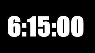 6 HOUR 15 MINUTE TIMER • 375 MINUTE COUNTDOWN TIMER ⏰ LOUD ALARM ⏰