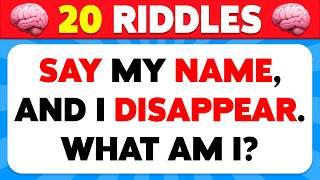 20 Riddles That Will Test Your Brain Speed | Brain Teasers & Riddle Quiz