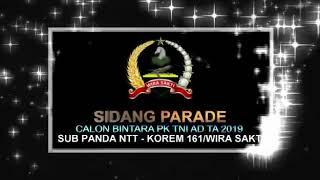 Sidang Parade Caba PK TNI AD TA 2019 Sub Panda NTT