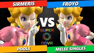 Supernova 2024 - Sirmeris (Peach) Vs. Froyo (Peach) Smash Melee - SSBM