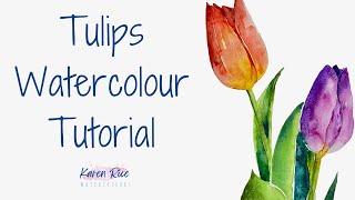 New Sketchbook Challenge - Watercolour Tulips - To Get You Started!