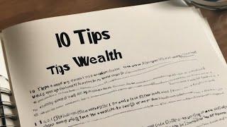 Top 10 Tips to Wealth_ How to become rich