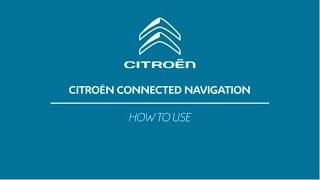 Citroën Connect Nav: How to Use