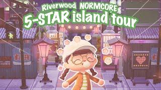 5-STAR NORMCORE ISLAND TOUR  Riverwood is Complete!! | Animal Crossing New Horizons Dream Address