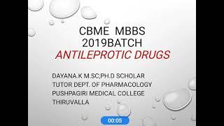 Antileprotic drugs( MBBS 2019 batch)