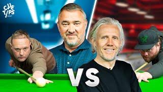 Stephen Hendry VS Jimmy Bullard In A Chaotic DOUBLES Snooker Match