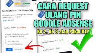 Cara request ulang PIN Google Adsense Youtube 2023