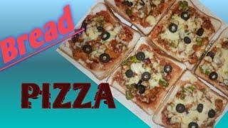 How To MAKE BREAD PIZZA#pizza#moona'sdiary