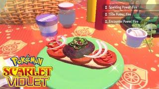 Fire Sparkling Power 3 Sandwiches In Pokemon Scarlet and Violet