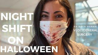 NIGHT SHIFT ON HALLOWEEN | VLOG: General Surgery Intern