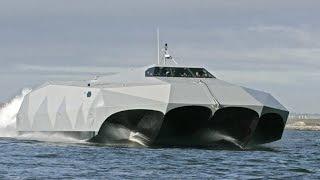 Super Fast US Navy M80 Stiletto Stealth Ship