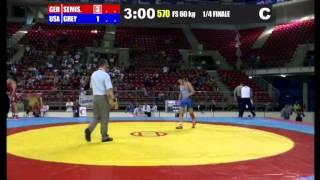Junior World 2013 - 60kg FS Alexander Semisorow GER vs.GREY, Mark (USA)