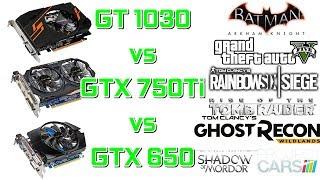 GT 1030 vs GTX 750Ti vs GTX 650 - 1080p / Min / 2017