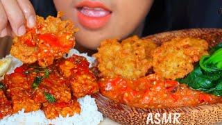 ASMR SAMBAL TEMPE KEMANGI *PEYEK UDANG ||MUKBANG INDONESIA #ASMR #asmrsounds #asmrvideo #sambaltempe