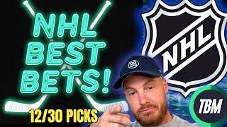 NHL Picks, Predictions & Parlays Today 12/30/24 | Best NHL Bets!  Free NHL Expert Picks!