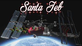 Santa Jeb bringing presents to the ISS - KSP