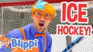 Blippi Visits an Ice Rink and Plays Ice Hockey! | Blippi Full Episodes