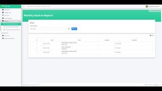 Ingredients Stock Management System in PHP DEMO