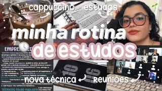 minha rotina de estudos | nova técnica para estudar, motivação e dicas 