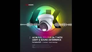 Hikvision 8MP 4K Live Guard Audio & Strobe Light Deterrence Demonstration