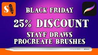 Black Friday DISCOUNT Stayf Draws Procreate Brushes