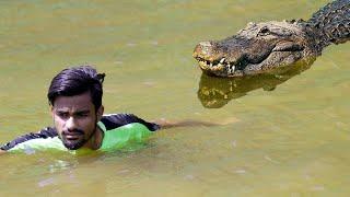 Crocodile Attack Man in River | Animal Attack Fun Made Movie By Wild Fighter