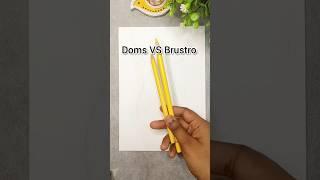 Doms VS Brustro colour pencils ️ comment your like #shorts #art #viral #painting