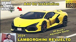 GTA 5 : HOW TO INSTALL 2024 LAMBORGHINI REVUELTO CAR MOD