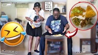 Fixing My Angry Husband OLD FOOD To See His Reaction *HILARIOUS*