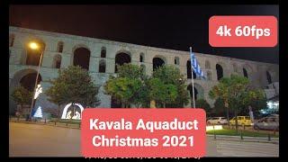 Kavala Aqueduct, Night Walk Dec 2021- Dji Pocket 2.